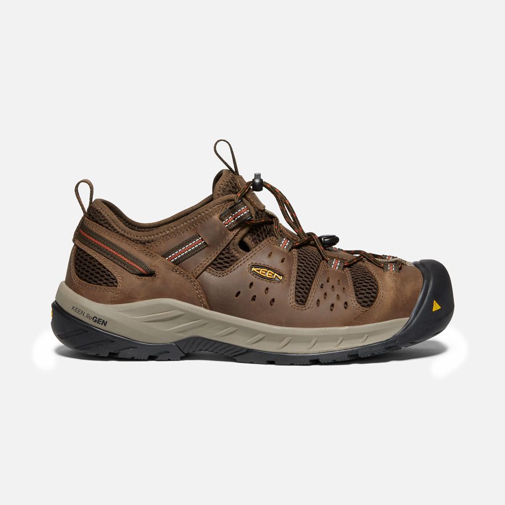 Keen Iş Ayakkabısı Erkek Kahverengi - Atlanta Cool Ii (Steel Toe) - Türkiye PLAB60372